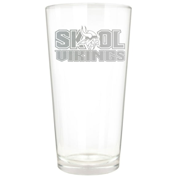 Minnesota Vikings Etched 16oz. Rally Cry Pint Glass