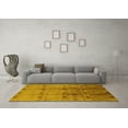 thumbnail image 3 of Ahgly Company Indoor Round Oriental Yellow Industrial Area Rugs, 8' Round, 3 of 4
