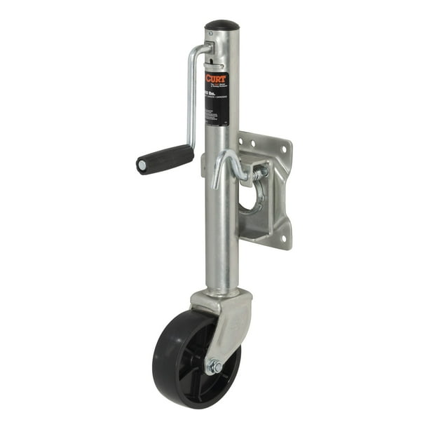 CURT 28100 Marine Boat Trailer Jack with 6Inch Wheel, 1,000 lbs. 101/