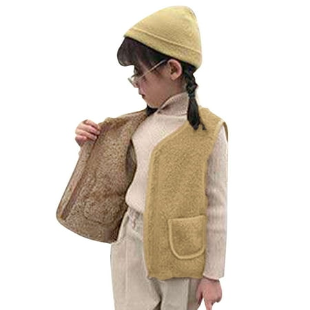 

Spring Autumn Warm Baby Outwear Toddler Children Girls Boys Solid Warm Thick Spring Winter Sleeveless Vest Clothes Coat Zipper