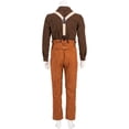 thumbnail image 5 of Titanic Jack Dawson Tops Pants Overalls Outfits Full Set Halloween Carnival Suit, 5 of 7