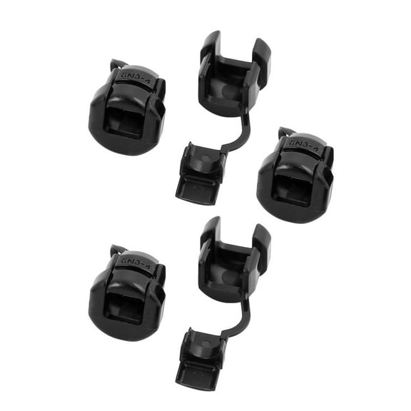 5Pcs 6N3-4 Round Cable Wire Strain Relief Bush Grommet 14mm Diameter Black