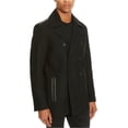 thumbnail image 1 of Kenneth Cole Reaction NEW Black Mens Size XL Double Breasted Peacoat, 1 of 3