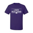 thumbnail image 2 of Wild Bobby I Hate Both Teams Sports Men Graphic T-Shirt, Purple, 5X-Large, 2 of 5