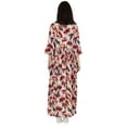 thumbnail image 4 of Bimba Pintuck Dresses For Womens Casual Summer Printed Summer Maxi Dress With Pockets, 4 of 7