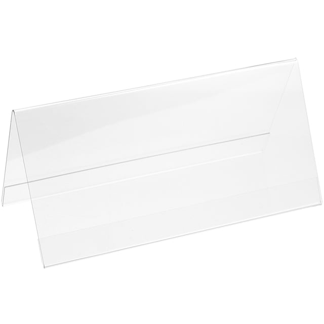 OULII Lot de 1 Support de Table en Acrylique Transparent pour Affichage d'Informations dans les Conférences