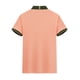 thumbnail image 3 of Mens Casual Manga Corta Botón Abajo Camisas de Color Sólido Botón Turndown Cuello Blusa Camisa, Poliéster, 3 of 5