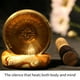 thumbnail image 3 of Juego de Tibetanos de 8,1 cm. Cuenco de Sonido Metálico Grande Hecho A Mano, Hecho A Mano en Nepal para Meditación y Yoga., 3 of 5