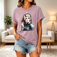 thumbnail image 5 of Women Dolly Shirts Country Music Legend T-Shirt Crewneck Short Sleeve Shirt Vintage Graphic Blouse Loose Fit T-Shirt Trendy Tee Tops 3XL, 5 of 5