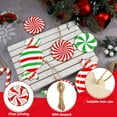 thumbnail image 3 of 12Pcs Christmas Tree Ornaments Set, Winter Christmas Peppermint Candy Cutouts Christmas Bulletin Board Decorations Winter Holiday Cut-Outs Home School Bulletin Board Stickers for Wall Window, 3 of 6