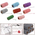 thumbnail image 2 of BUYISI Textile Art Vibrant S Diy Home Textile Cotton Rope Jewelry Making Wrapping 18 Blue + White, 2 of 5