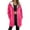 Hot Pink, variant on XFLWAM Womens Long Hoodies Jacket Zip Up Sherpa Fleece Lined Jackets Winter Warm Coats Casual Drawstring Overcoat with Pocket Dark Gray M