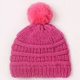 thumbnail image 2 of Baby Knitted Beaniess Winter Warm Knit Cap Solid Cute Hat Classic Outdoor Baby Beanies Hat, 2 of 4