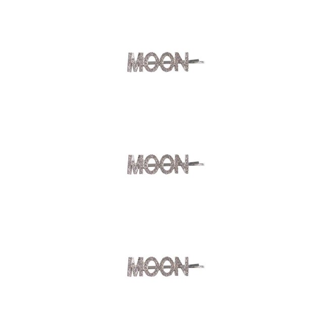 Minnieouse Alfileres de aleación Encantador Útil Carta Headwear Clip Premium Decorativo Delicado Multi-funcional Herramientas de peinado para MOON Type1 NO1 Minnieouse CBP301171