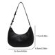 thumbnail image 2 of Elegantes Bolsos Bolso La Axila Cuero PU Con Correa Sólida Ajustable Maleta Pequeña, 2 of 8
