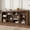 Brown, variant on Winkalon Modern Farmhouse 7-Cube Storage Organizer Bookcase, 71” Wide Bookshelf, Large Floor Standing Cubby Shelf Unit with Anti-Tip Kit for Home Office, Living Room, Bedroom,Black