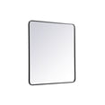 thumbnail image 6 of Soft corner metal rectangular mirror 36x40 inch in Black, 6 of 9