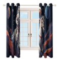 thumbnail image 3 of Funny Astronaut Window Curtain Panels Grommet Blackout Curtains Blackout Curtains for Living Room, 3 of 7