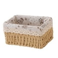 thumbnail image 2 of Cesta de almacenamiento, soporte multifuncional para cosméticos, contenedor de almacenamiento de artículos diversos, organizador para baño, sala Color madera, 2 of 8