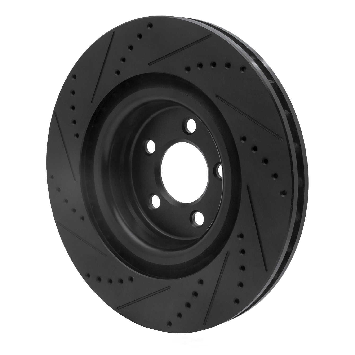 Dynamic Friction Company 633-39019L DFC Brake Rotor - Drilled And Slotted - Black