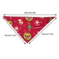 thumbnail image 2 of Toalla navideña de algodón para mascotas, bufanda triangular para perros y gatos con estampado, 2 of 4