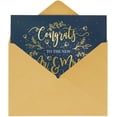thumbnail image 4 of Wedding Greeting Cards - 24-Pack Wedding Congratulations Cards Bulk, Gold Foil Floral Design, Envelopes Included,, 4 of 5