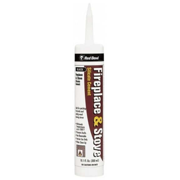 Red Devil Fireplace & Stove Repair Black 11 Oz Cartridge