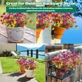 thumbnail image 5 of Namzi UV Resistant Artificial Flowers 12 Pcs Mix Colors Outdoor Plastic Flowers, Weatherproof Faux Shrubs for Outside, Artificial Shrubs for Outdoor Decor, 5 of 5