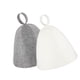 thumbnail image 4 of 2 piezas de gorro de sauna, accesorios de baño para evitar el sobrecalentamiento. 1 gris y 1 blanco, 4 of 9