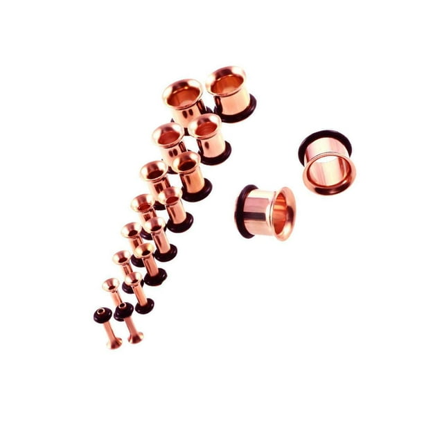 9 Pair Stainless Steel Ear Gauges Stretching Ear Piercings Jewelry