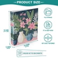 thumbnail image 3 of FORMRS 3 Ring Binder 1.5 inch with Pockets Set of 2 Clip Board 200 Sheets Capacity, Green Floral, 3 of 8