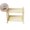 Yellow, variant on Double-Layer Folding Plastic Storage Rack for Cosmetics Jewelry, Blue, 8.46x7.87"s