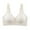 #0301-Beige, variant on Women's Wireless T-Shirt Bra Front-Close Plaid Pattern Thin Cups Comfortable Breathable Gathered Adjustable Everyday Bra for Women