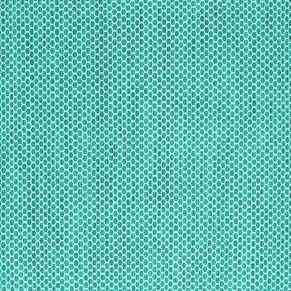 Ahgly Company Machine Washable Indoor Square Abstract Turquoise Blue Contemporary Area Rugs, 5' Square
