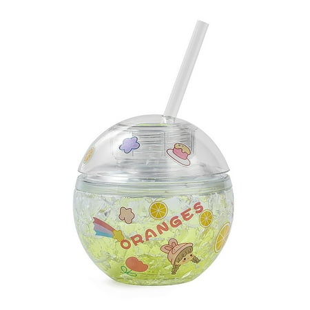

UDIYO Earth Shape Cup Earth Shape Cup Creative Fashion Reusable Spherical Cold Drink Plastic Cup Tea Mug for Summer