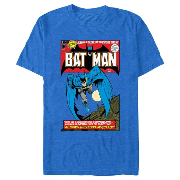 Men's Batman Bat Comic Poster Graphic T-Shirt