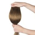 thumbnail image 2 of SAYFUT Thick True Double Weft Grade 7A 100% Remy Human Clip in Hair Extensions Full Head 8 Piece 18 Clips (22"-160g Light Brown), 2 of 6
