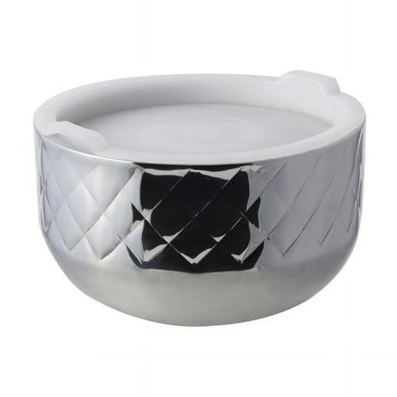 Bon Chef 9318DI 7.12 in. dia. Diamond Collection Cold Wave Bowl with Cover, 1 quart - 20 oz