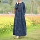 thumbnail image 2 of Fashion Floral Dress Women's Spring Sundress 2023 ZANZEA Casual Long Sleeve Maxi Vestidos Female Hollow Printed RobeM Gao Jinjia LED, 2 of 2