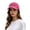 Hot Pink, variant on Venzia I Love Dolly Baseball Cap, Pixel Heart Printed Washed Black Unisex Dad Hat
