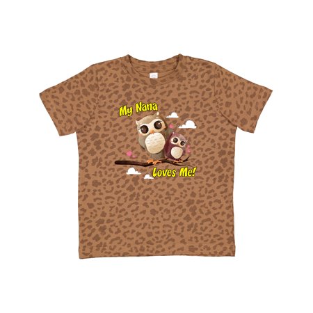 

Inktastic My Nana Loves Me Owl Gift Toddler Boy or Toddler Girl T-Shirt