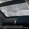 thumbnail image 5 of Unique Bargains Foldable Black Silver Tone Front Window Sunroof Coated Cloth for Tesla Model X, 5 of 7