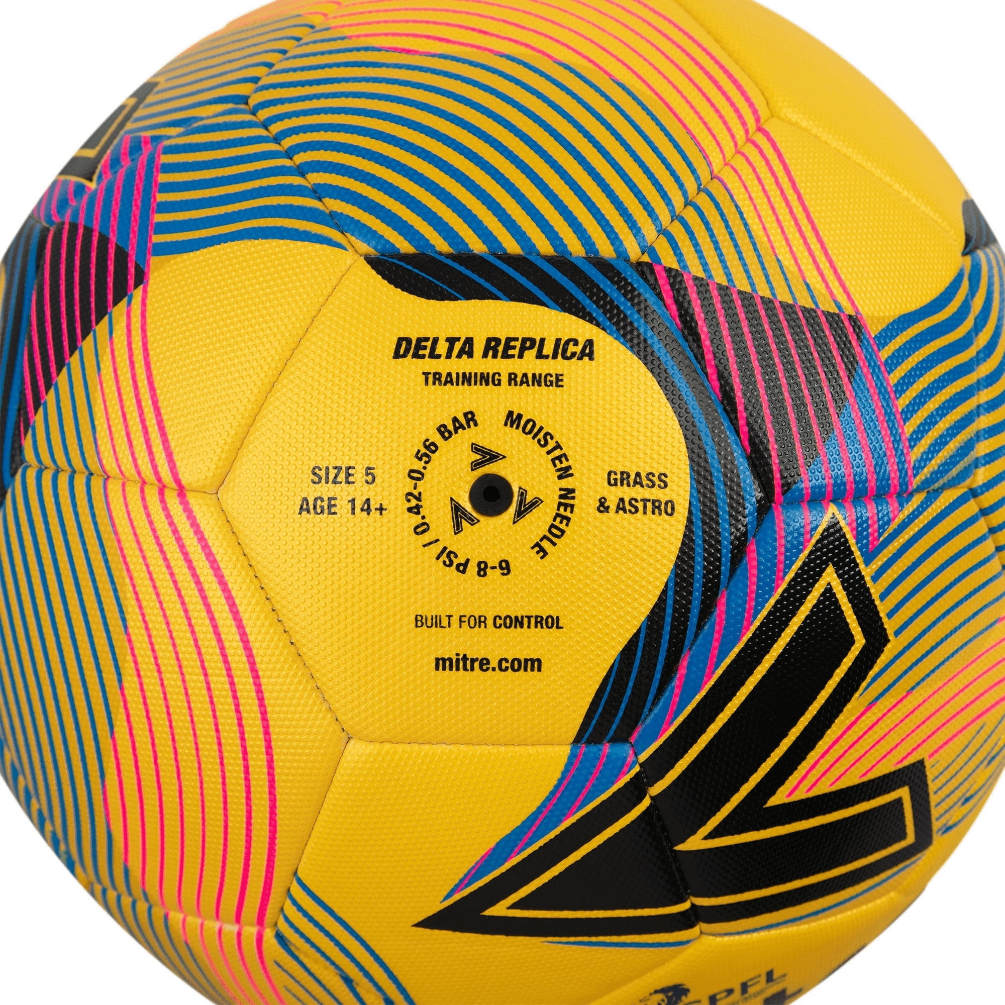 Mitre Spfl Delta Replica Training Football Yellow Size 5 . 