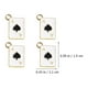 thumbnail image 2 of 10 piezas de metal de metal de póker Charros de arete de arete Diy Pulsero de collar Joyas que fabrican colgantes, 2 of 5