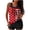 A29 Multicolor, variant on American Flag Comfort First Tankini for Women 2 Piece Tummy Control with Boyshorts Patriotic 4th of July Summer Vacation Modest Built-in Bra Full Coverage Swimwear