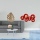 thumbnail image 2 of Escultura De Hoja De Metal Abstracta Nórdica, Adorno Creativo Para Mesa, Fiesta, Hogar, Con Decoraciones De Abanico De Papel De Año Nuevo Chino, Diseño De Escena De Bendición, Decoración, 2 of 8