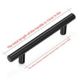 thumbnail image 3 of 4pcs 5.9in Cabinet Pulls Kitchen Drawer Handles 96mm Hole Center Matte Wardrobe Handles, Handle Suitable For Cabinets, Wardrobes, Wine Cabinets, Shoe Cabinets, Drawers, Bedside Tables, 3 of 8