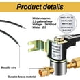 thumbnail image 3 of 990-53 Water Inlet Valve Humidifier Water Solenoid Valve Compatible with GeneralAire, 24 Volt, 3.5 Gallon/hr, 3 of 6