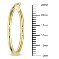 thumbnail image 7 of Everly Women's 25mm 10k Yellow Gold Hoop Earrings, 7 of 7