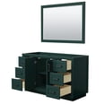 thumbnail image 2 of Wyndham Collection Miranda 54" Wood Single Bathroom Vanity in Green/Matte Black, 2 of 5